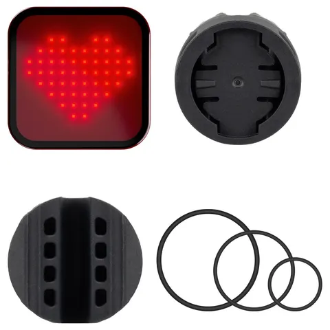 Lampka Rowerowa Tył Magene L308 Smart LED Światło Stop Wzory