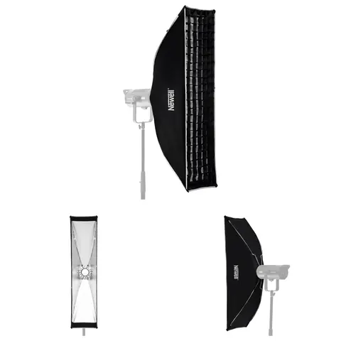 Softbox prostokątny Newell 30x120 cm Strip Bowens z gridem plaster miodu