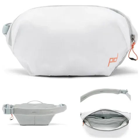 Torba Peak Design Outdoor Sling 2L Biała Saszetka Nerka Biodrowa Wodoodporna
