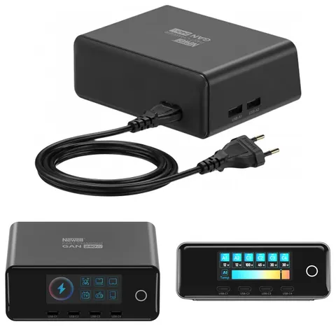 Ładowarka Biurkowa GaN 240W Newell 6 Portów 4x USB-C 2x USB-A Kabel EU