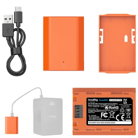 Akumulator SmallRig 4969 NP-FZ100 USB-C Sony A7 IV A7 III + Kabel 2400mAh