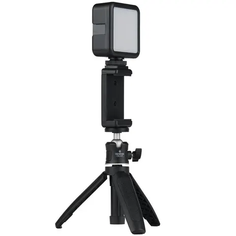 Zestaw Genesis Vlog Set - Lampka LED + uchwyt do telefonu + statyw