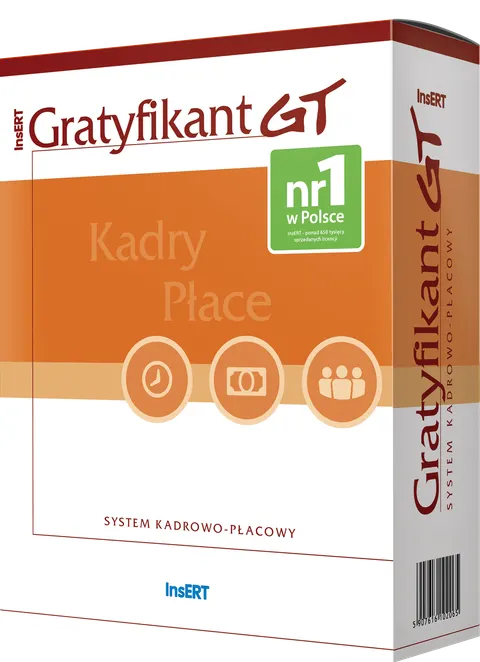 InsERT Abonament Gratyfikant GT - Licencja na 1 rok użytkowania (do 30 pracowników)