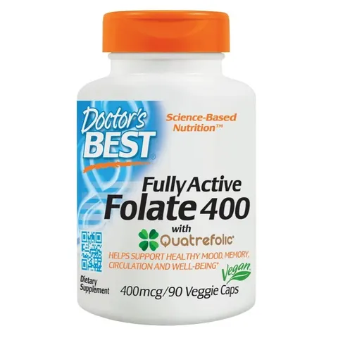 Folian Quatrefolic 400 mcg 90 kapsułek Doctor's Best