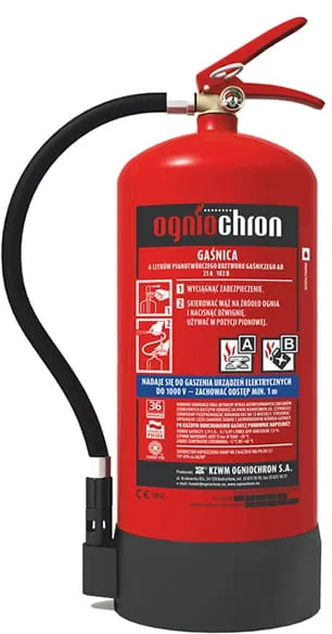 Gaśnica pianowa GPN-6x AB/MP