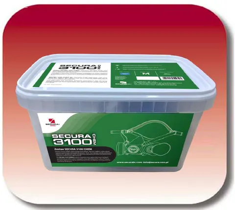 Zestaw Secura CHEM - A2P3 - półmaska Secura 3100