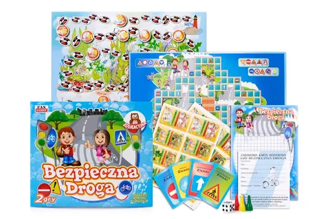 Fan Games Dwustronna gra edukacyjna 2w1 – dla 2-4 graczy, 6+