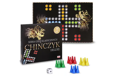 Fan Games Gra planszowa Chińczyk Deluxe – 2-4 graczy, 6+