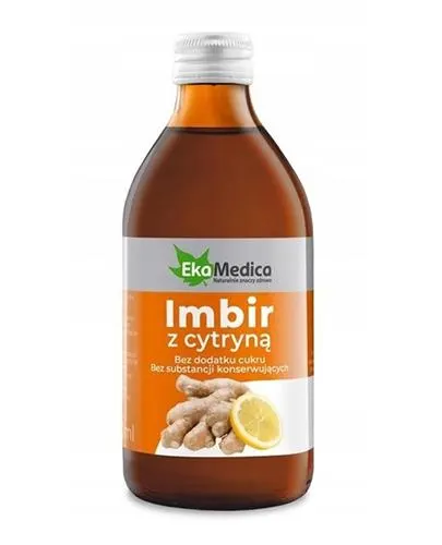 Imbir z cytryną suplement diety 250ml EkaMedica