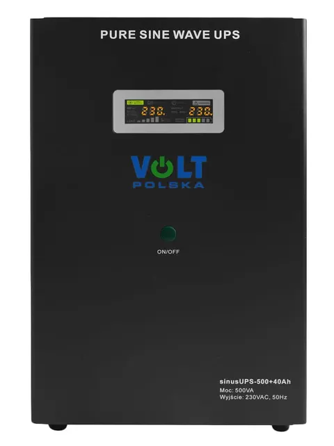 Zasilacz awaryjny Volt Sinus 500 + akumulator 40Ah 12V 500VA/300W