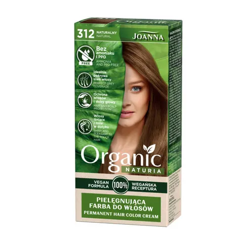 JOANNA ORGANIC Farba do włosów 312 NATURALNY