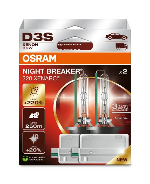 Żarówki ksenonowe D3S 35W PK32d-5 OSRAM Xenarc Night Breaker 220 – 2 szt.