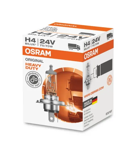 Żarówka samochodowa H4 24V 75/70W P43t Heavy Duty OSRAM