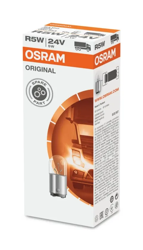 Żarówki samochodowe 24V 5W BA15d OSRAM – 10 szt.