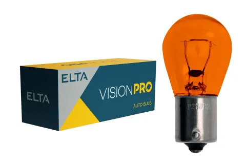 Żarówki samochodowe P21W 24V 21W BA15s pomarańczowe ELTA VisionPro – 10 szt.