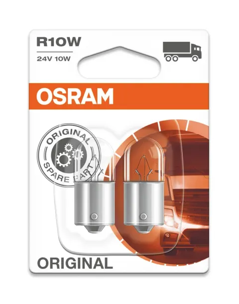Żarówki samochodowe R10W 24V 10W BA15s OSRAM – 2 szt.