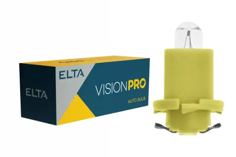 Żarówki samochodowe 24V 1,2W BAX żółte ELTA VisionPro – 10 szt.