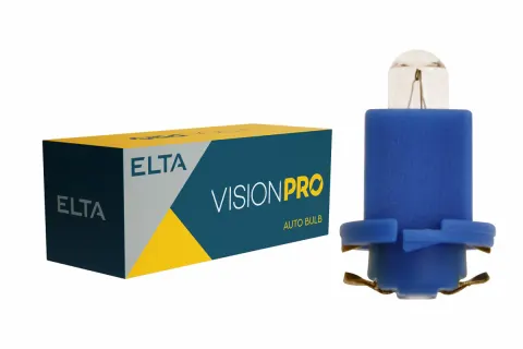 Żarówki samochodowe 24V 1,2W BAX niebieskie ELTA VisionPro – 10 szt.