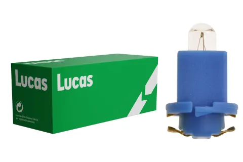 Żarówki samochodowe 24V 1,2W BAX niebieskie Lucas – 10 szt.