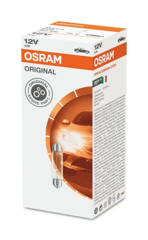 Żarówki samochodowe C5W 12V 5W SV8,5 41mm OSRAM – 10 szt.