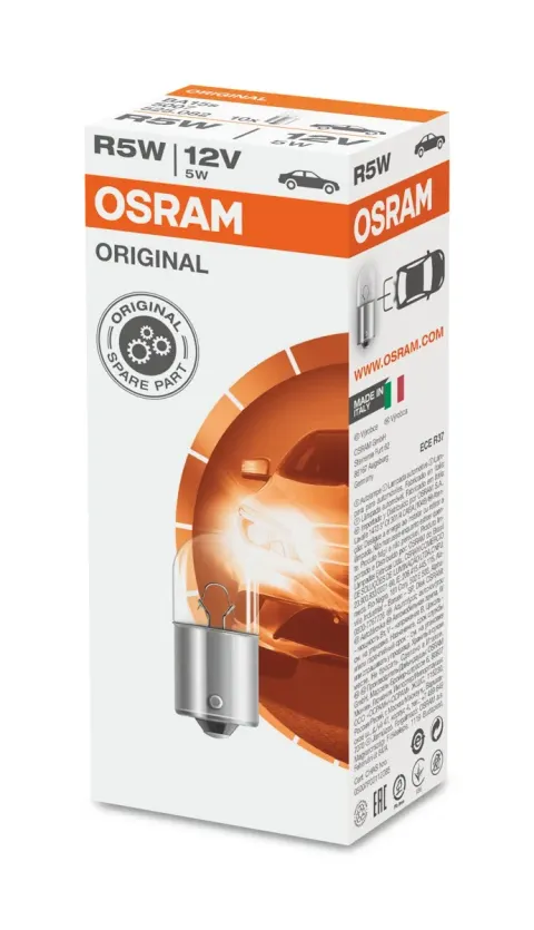 Żarówki samochodowe R5W 12V 5W BA15s OSRAM – 10 szt.