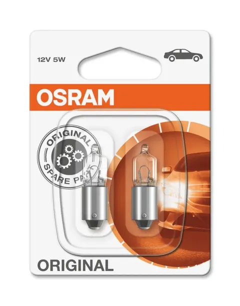 Żarówki samochodowe H5W 12V 5W BA9s OSRAM – 2 szt.
