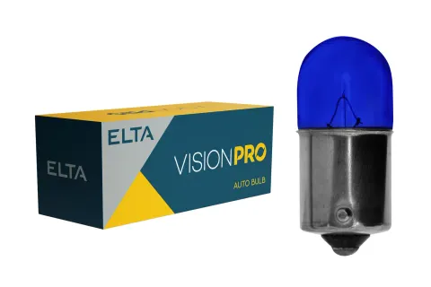 Żarówki samochodowe R5W 12V 5W BA15s niebieskie ELTA VisionPro – 10 szt.