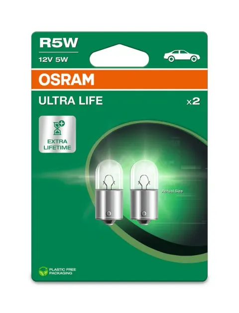 Żarówki samochodowe R5W 12V 5W BA15s OSRAM Ultra Life – 2 szt.