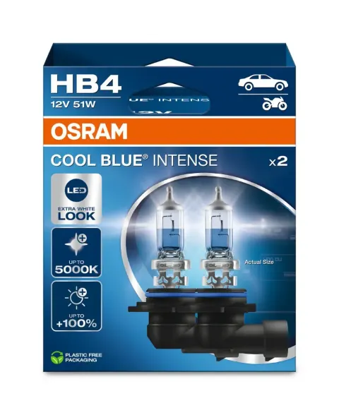 Żarówki samochodowe HB4 12V 55W P22d OSRAM Cool Blue Intense Next Gen – 2 szt.