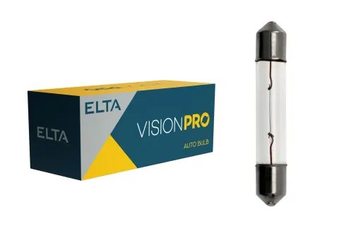 Żarówki samochodowe 12V 3W SV5,5-5 36mm ELTA VisionPro – 10 szt.