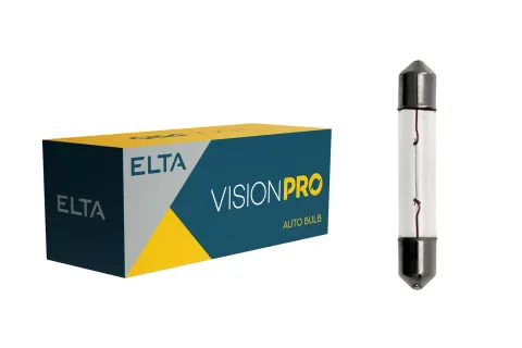 Żarówki samochodowe 12V 3W SV5,5-5 31mm ELTA VisionPro – 10 szt.