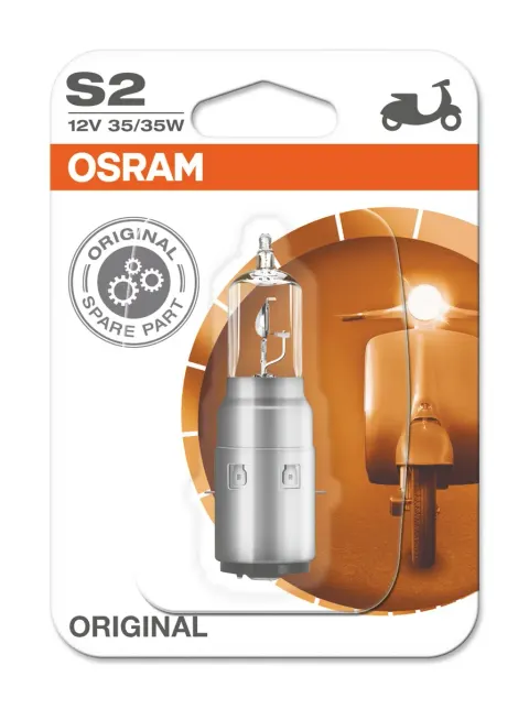 Żarówka samochodowa S2 12V 35/35W BA20d OSRAM, w blistrze
