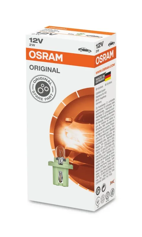 Żarówki zegarowe 12V 2W BX8,5d OSRAM – 10 szt.