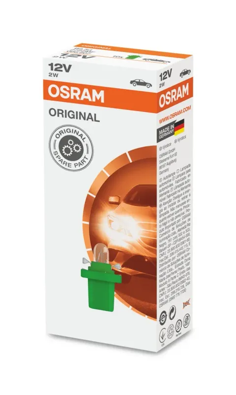 Żarówki zegarowe 12V 2W B8,5d OSRAM – 10 szt.