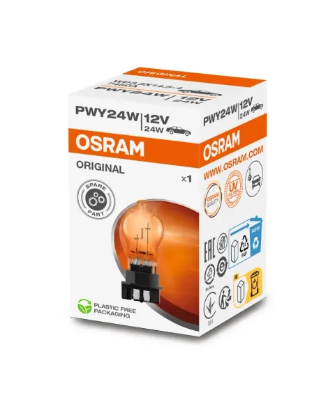 Żarówka samochodowa PWY24W 12V 24W WP3,3x14,5/4 OSRAM