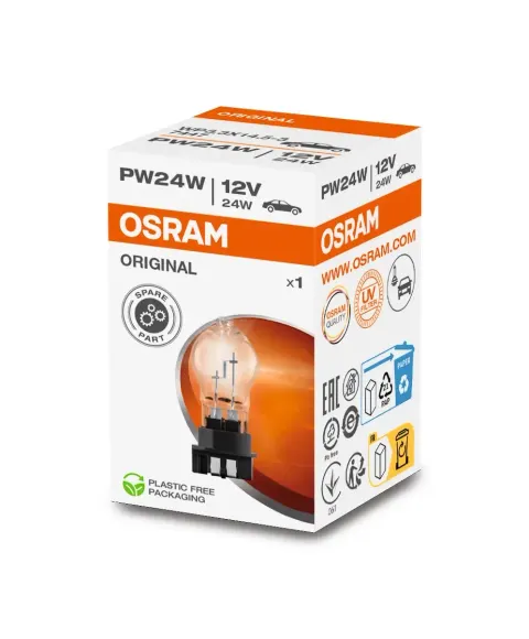 Żarówka samochodowa PW24W 12V 24W WP3,3x14,5/3 OSRAM
