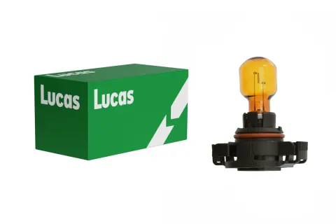 Żarówka samochodowa PSY24W 12V 24W PG20/4 pomarańczowa Lucas