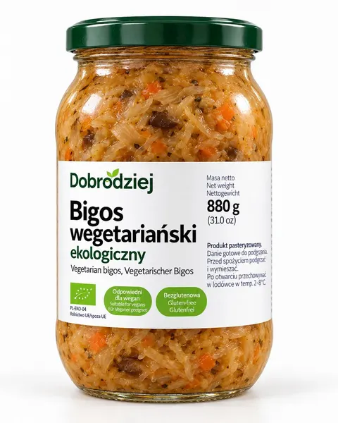 Bigos Wegański Bezglutenowy Bio 880 g - Dobrodziej