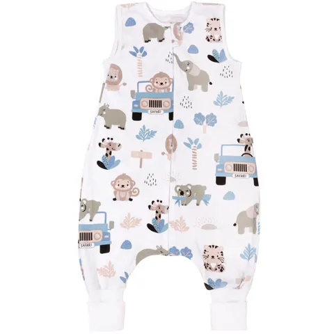 (Outlet) Śpiworek dzianinowy z nogawkami XL - Blue Safari