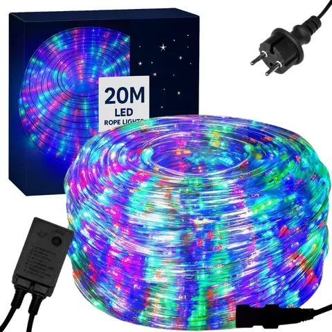 Wąż Świetlny Zewnętrzny 480LED Lampki Choinkowe IP44 20m Programator Multi