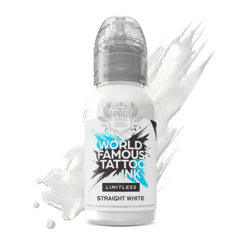 World Famous Limitless tusz do tatuażu Straight White 30ml