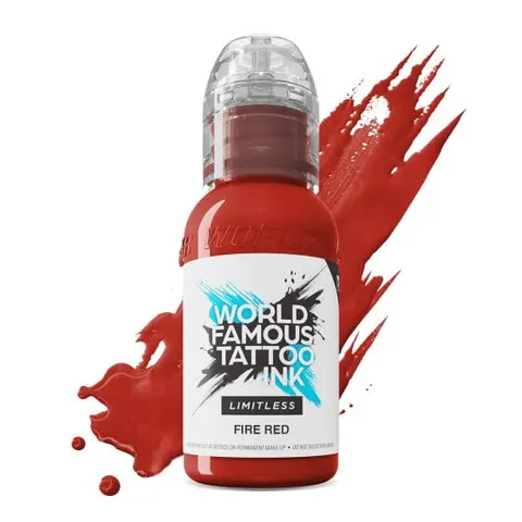 World Famous Limitless tusz do tatuażu Fire Red 30ml