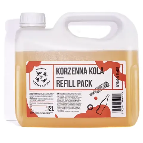 4 SZPAKI Refill Mydła Korzenna Kola 2l