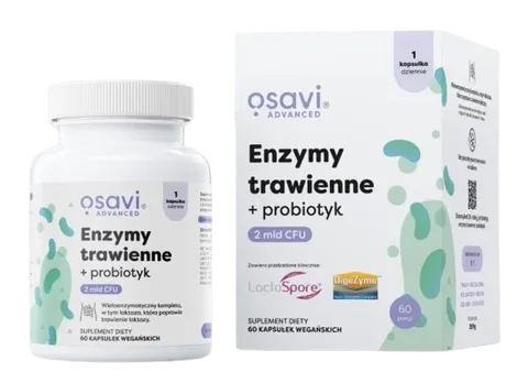OSAVI Enzymy trawienne + probiotyk (60 kaps.)