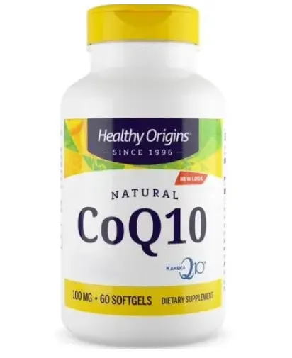 HEALTHY ORIGINS Natural CoQ10 - Koenzym Q10 100 mg (60 kaps.)