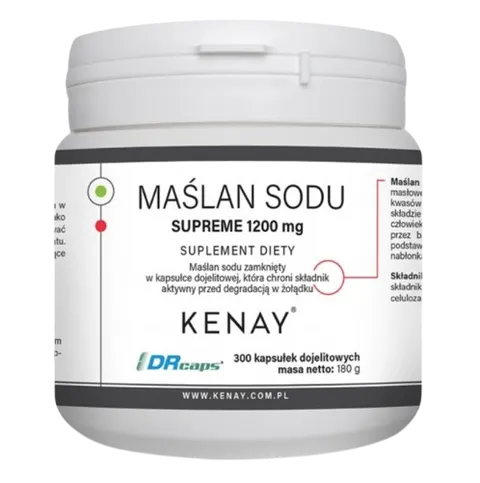 KENAY Maślan sodu SUPREME 1200 mg (300 kaps.)