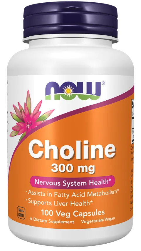 NOW FOODS Cholina 300 mg (100 kaps.)