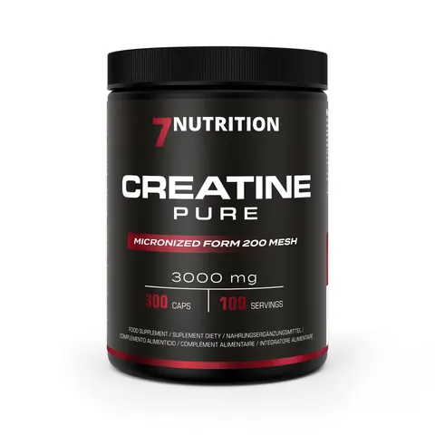 7NUTRITION Creatine Pure - Mikronizowany monohydrat kreatyny (300 kaps.)
