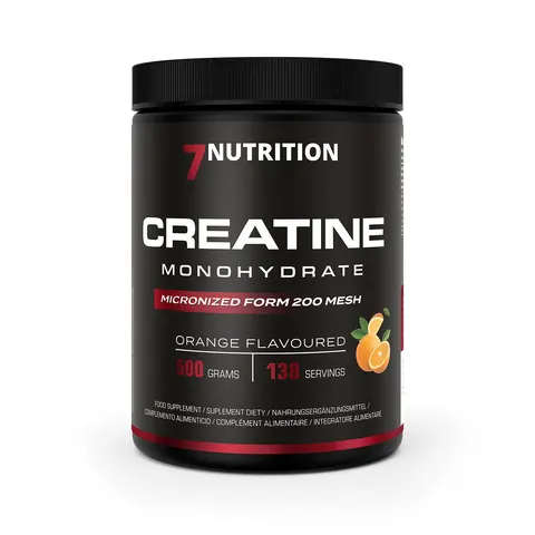 7NUTRITION Creatine Monohydrate Orange - Monohydrat Kreatyny - smak pomarańcza (500 g)