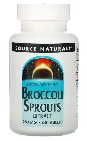 SOURCE NATURALS Broccoli Sprouts Extract - Wyciąg z kiełków brokuła (60 tabl.)